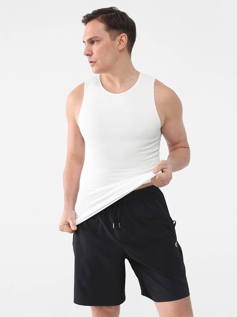 Wholesale Gynecomastia Compression Tank Top Slimming Tummy Control