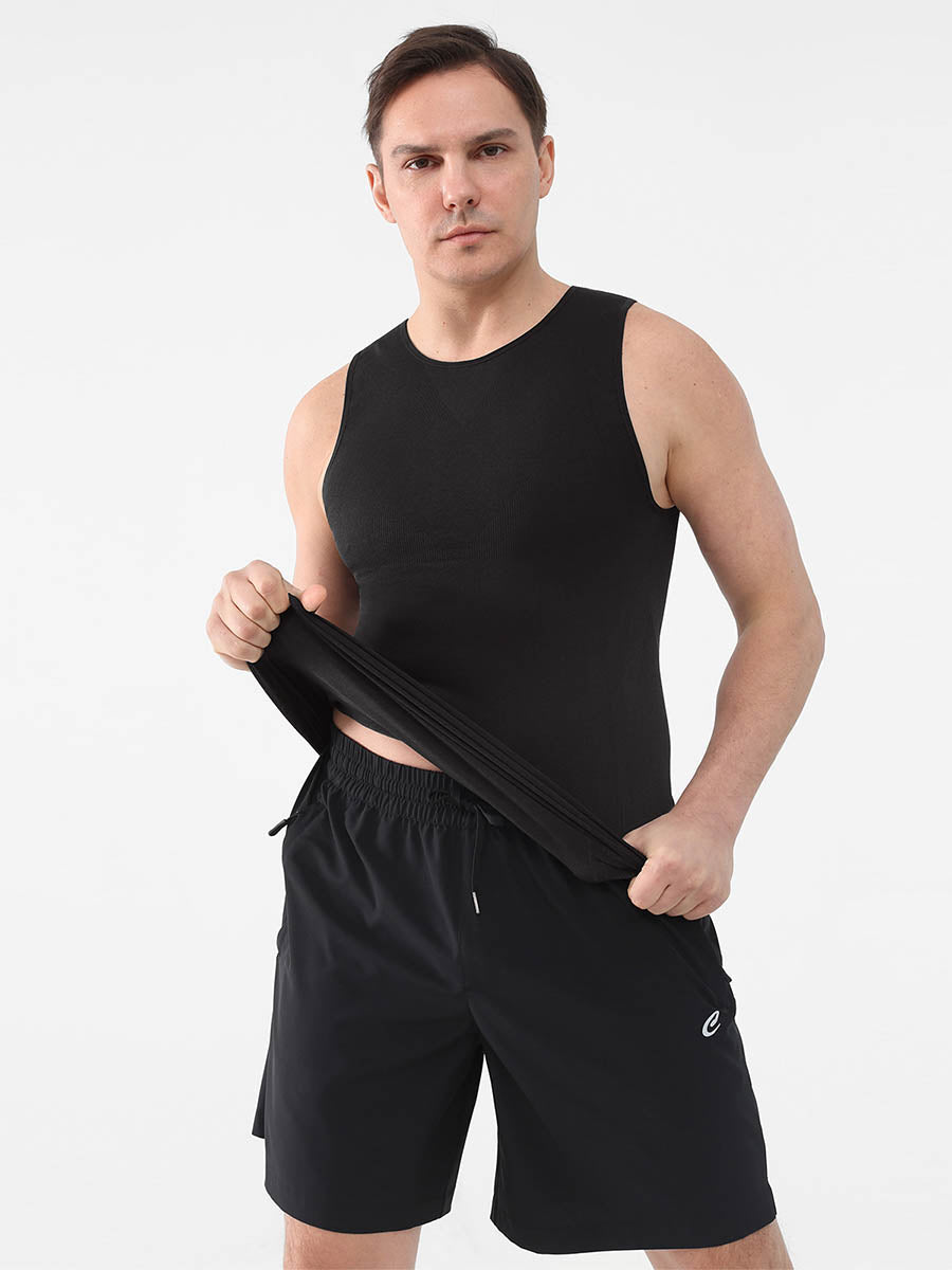 Wholesale Gynecomastia Compression Tank Top Slimming Tummy Control