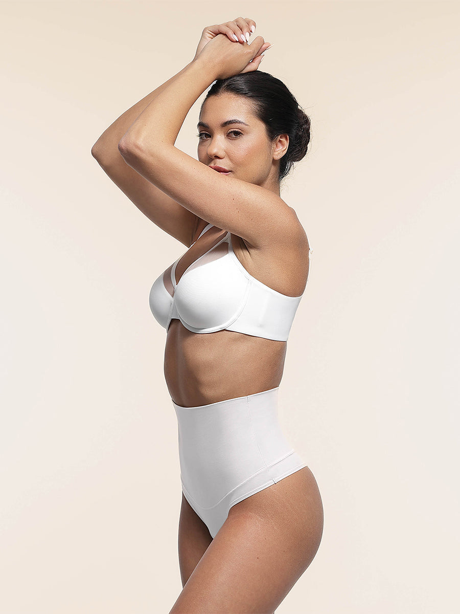 SculptiqStyles™ Sheer Mesh Full-Coverage Underwire Bra with Adjustable Straps