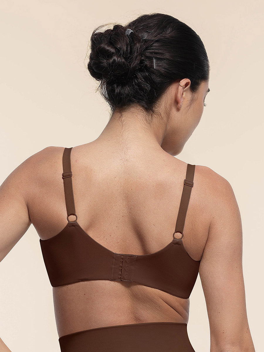 SculptiqStyles™ Sheer Mesh Full-Coverage Underwire Bra with Adjustable Straps