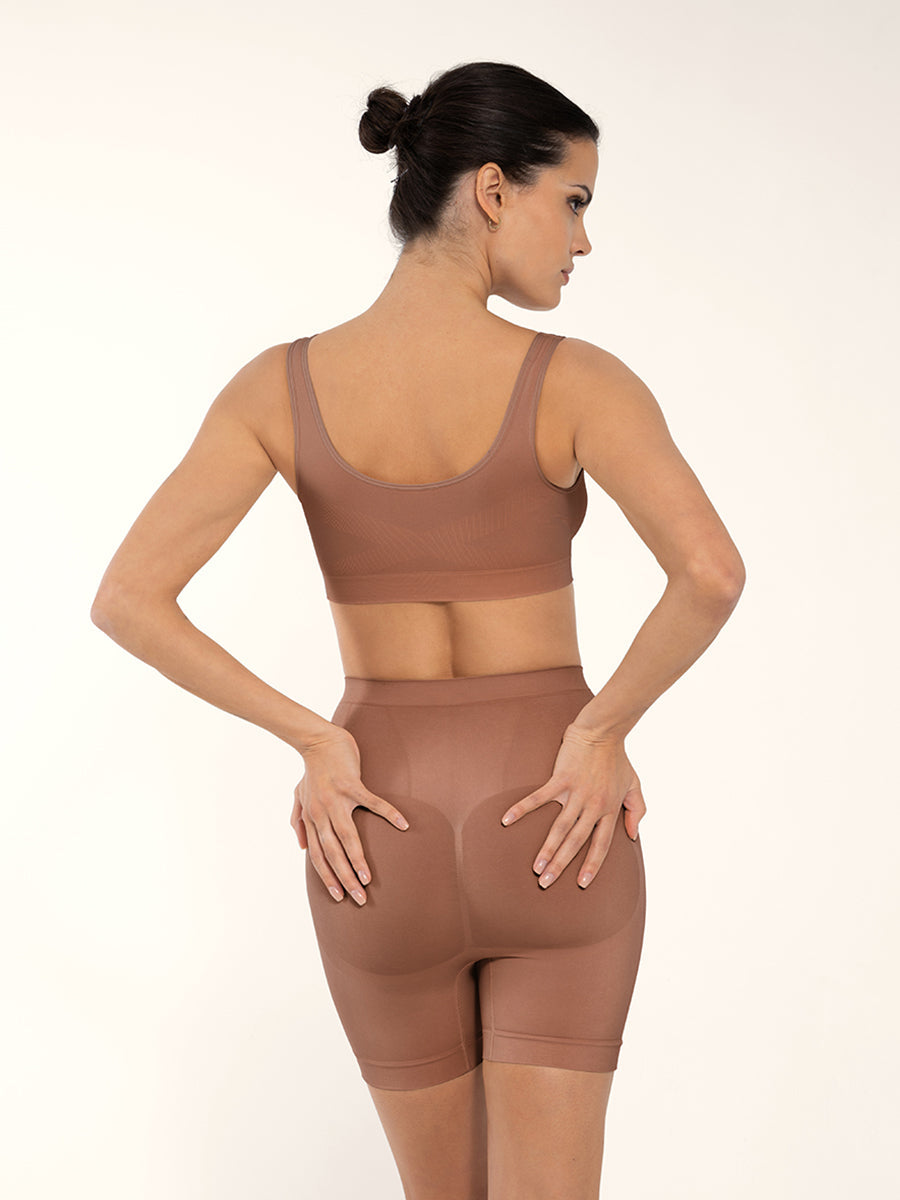 SculptiqStyles™ Seamless Shaping Bra with Bust Support & Wide Back