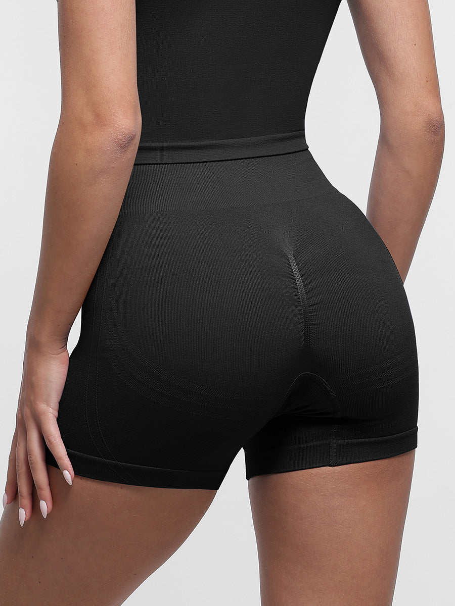 SculptiqStyles™ Seamless High-Waist Butt-Lifting Yoga Shorts