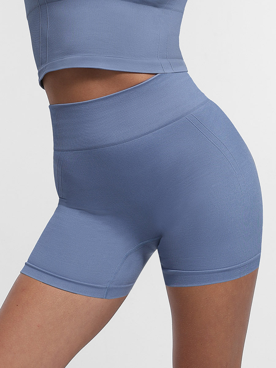 SculptiqStyles™ Seamless High-Waist Butt-Lifting Yoga Shorts