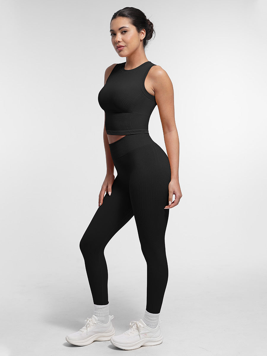 SculptiqStyles™ Seamless High-Waist Butt-Lifting Yoga Shorts