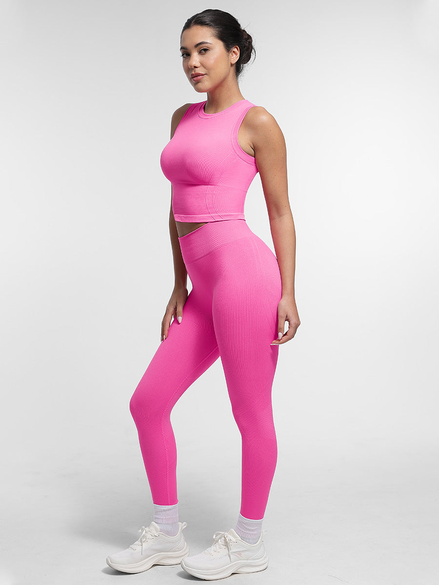SculptiqStyles™ Seamless High-Waist Butt-Lifting Yoga Shorts