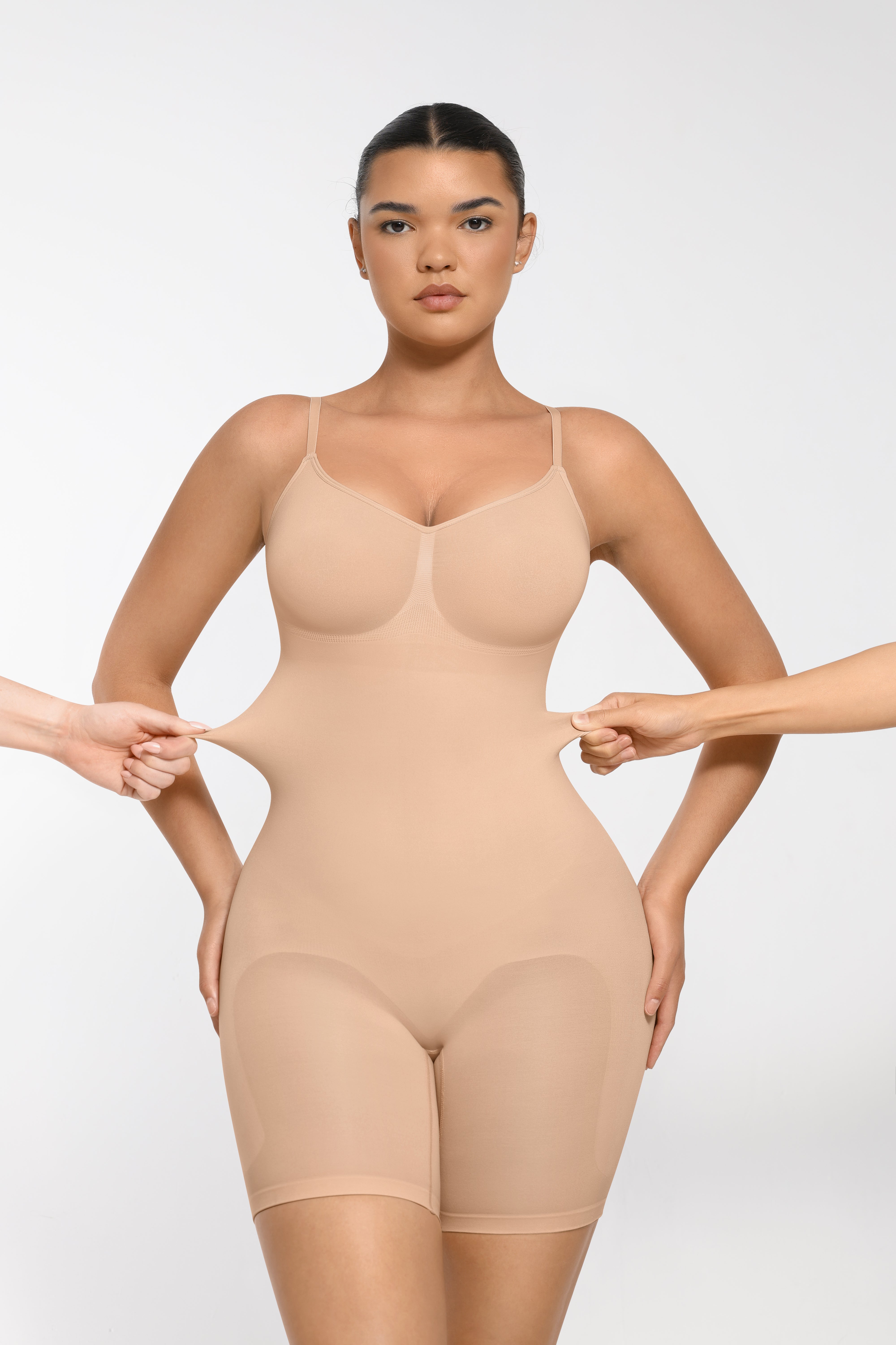 SculptiqStyles™ Seamless Full-Body Sculpting Shaper with Mid-Thigh Butt Lift