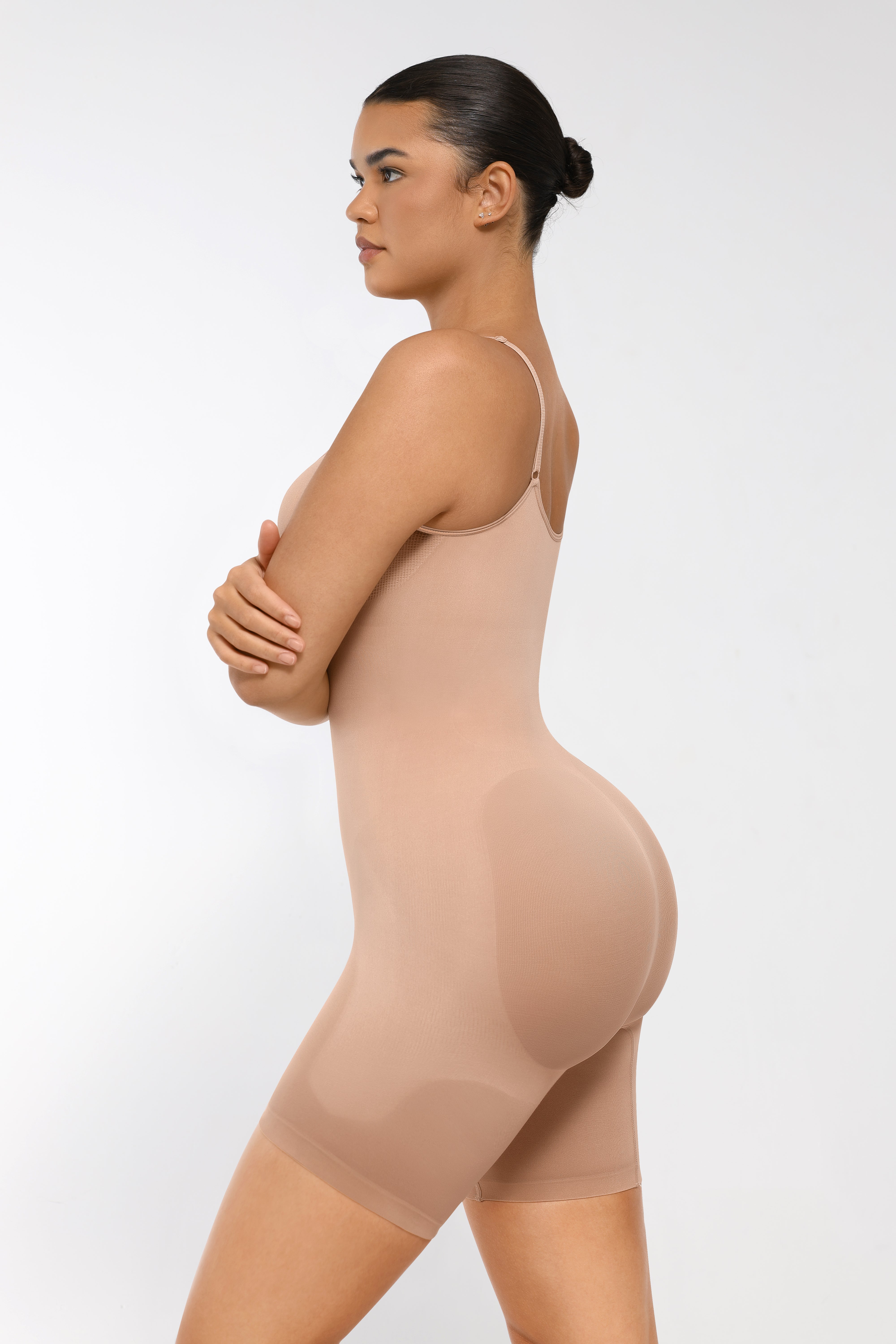 SculptiqStyles™ Seamless Full-Body Sculpting Shaper with Mid-Thigh Butt Lift