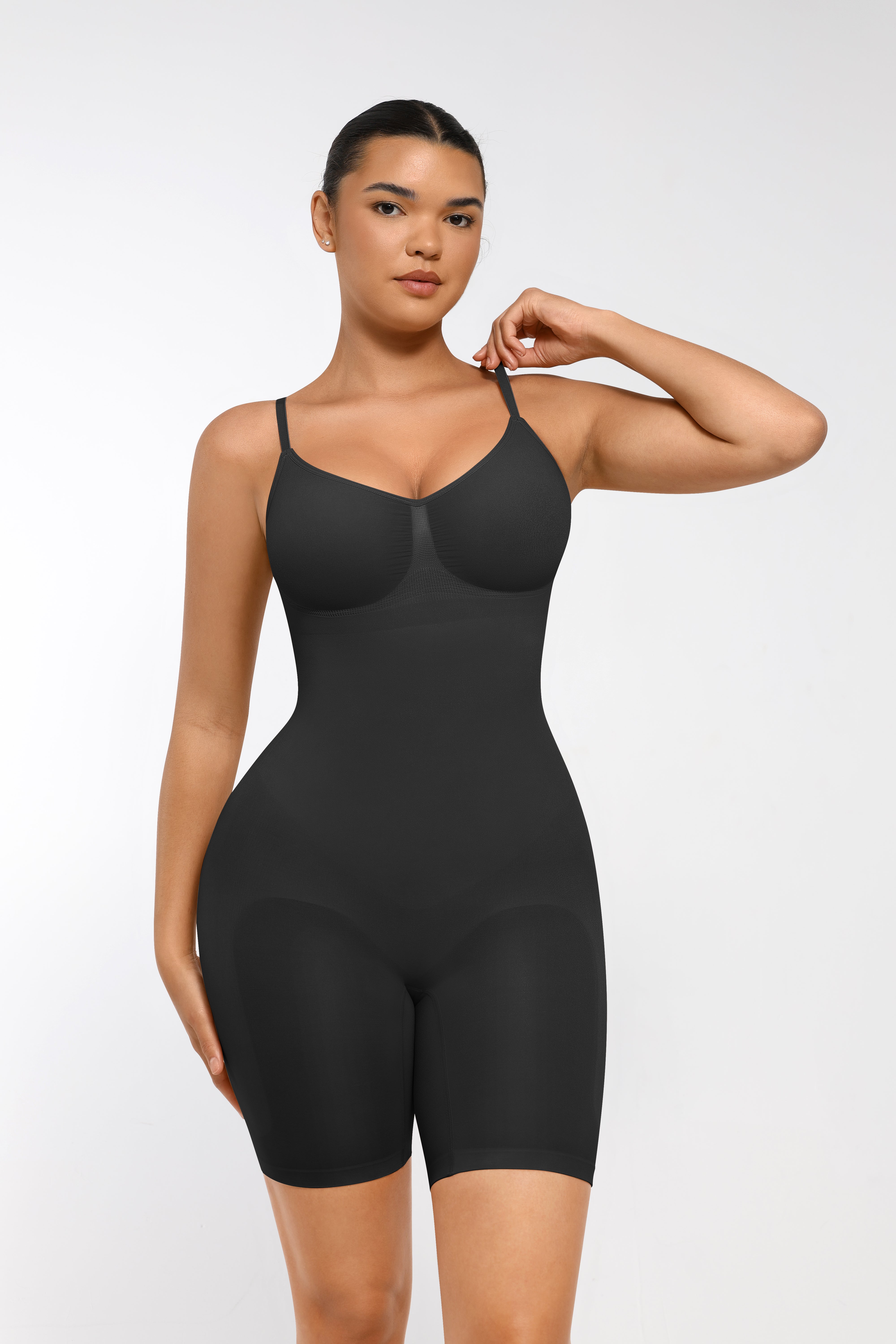 SculptiqStyles™ Seamless Full-Body Sculpting Shaper with Mid-Thigh Butt Lift