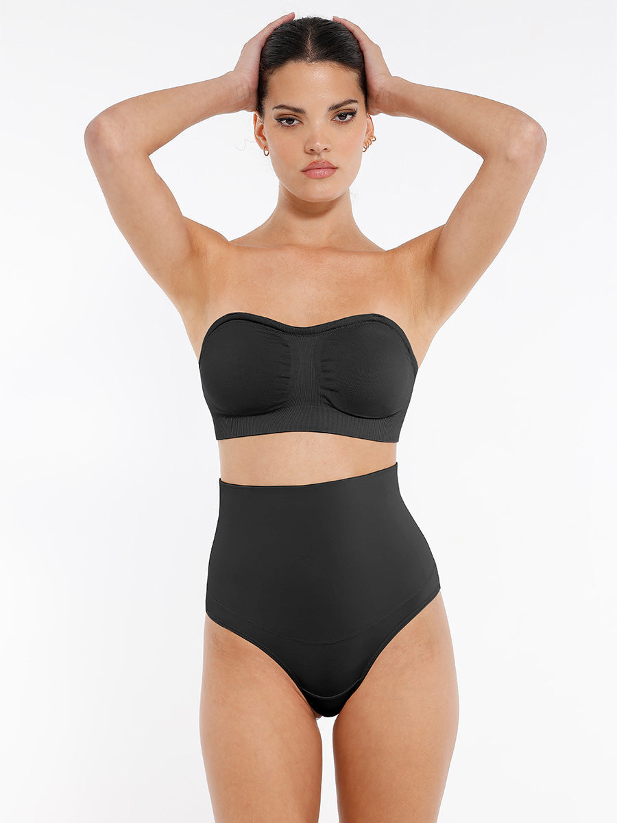 SculptiqStyles™ Seamless Strapless Wireless Bra with Removable Pads