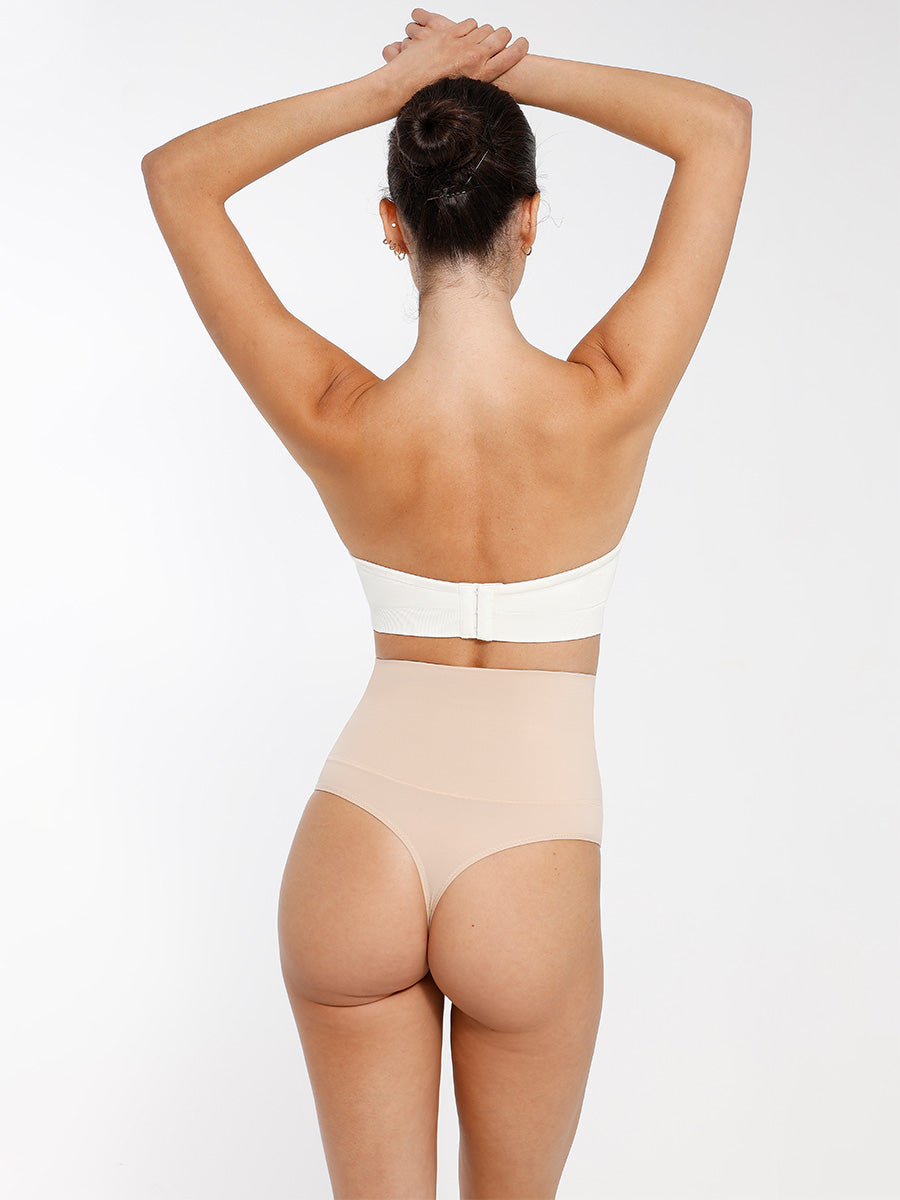 SculptiqStyles™ Seamless Strapless Wireless Bra with Removable Pads