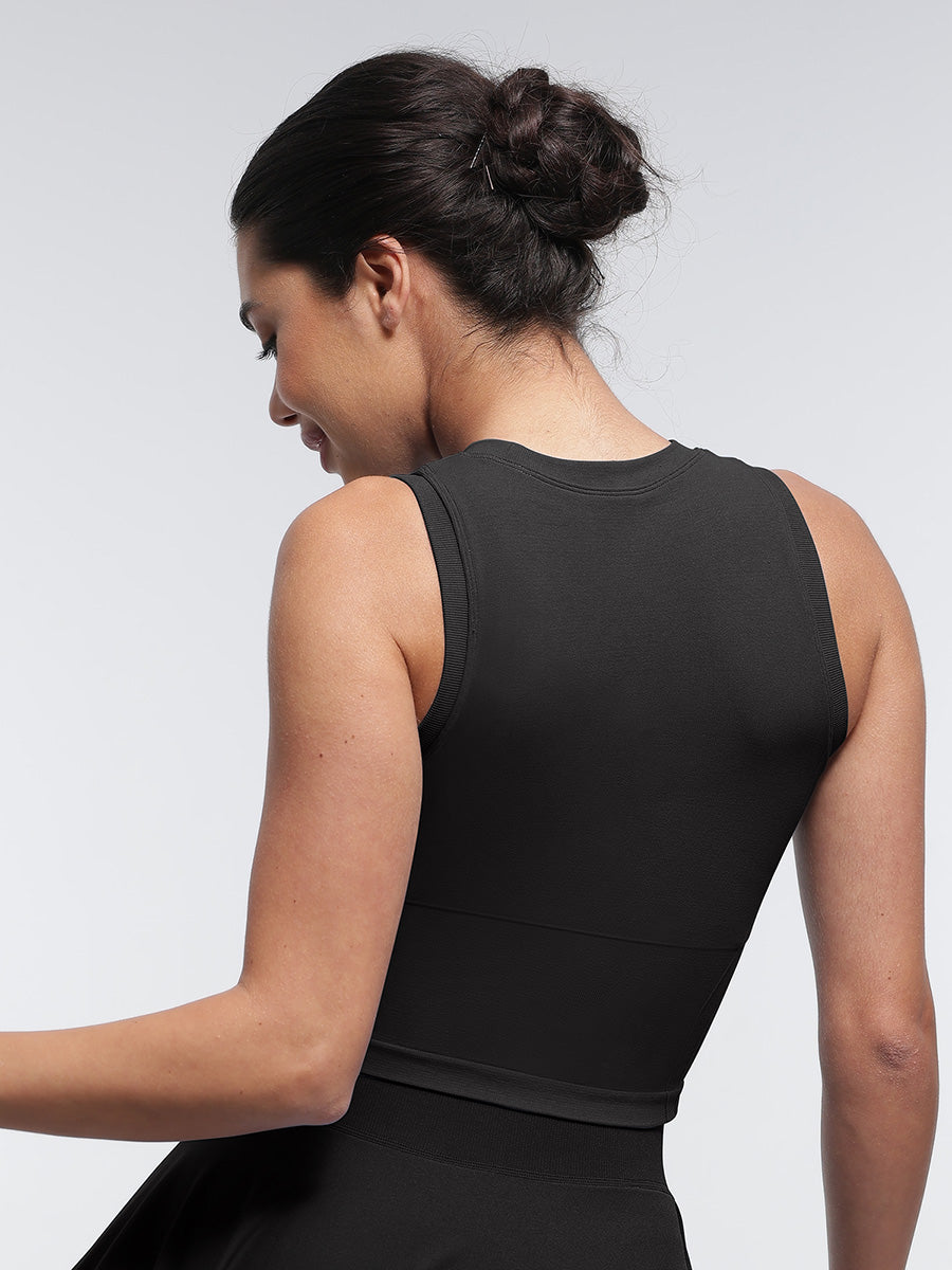 SculptiqStyles™ Seamless Supportive Sports Top with Built-In Bra