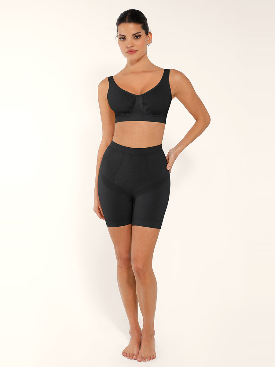 SculptiqStyles™ Seamless Shaping Bra with Bust Support & Wide Back