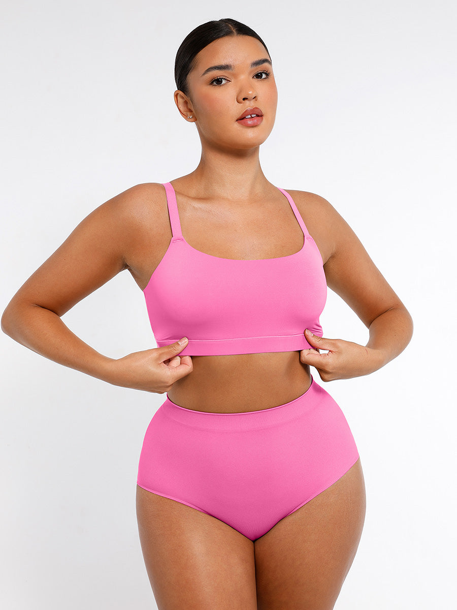 SculptiqStyles™Comfortable Wireless Bralette with Adjustable Straps