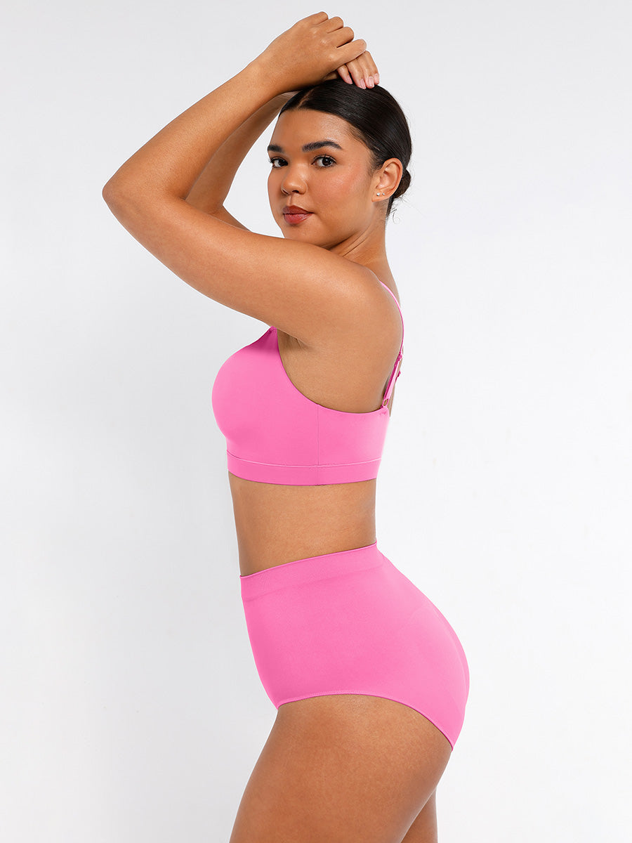 SculptiqStyles™Comfortable Wireless Bralette with Adjustable Straps