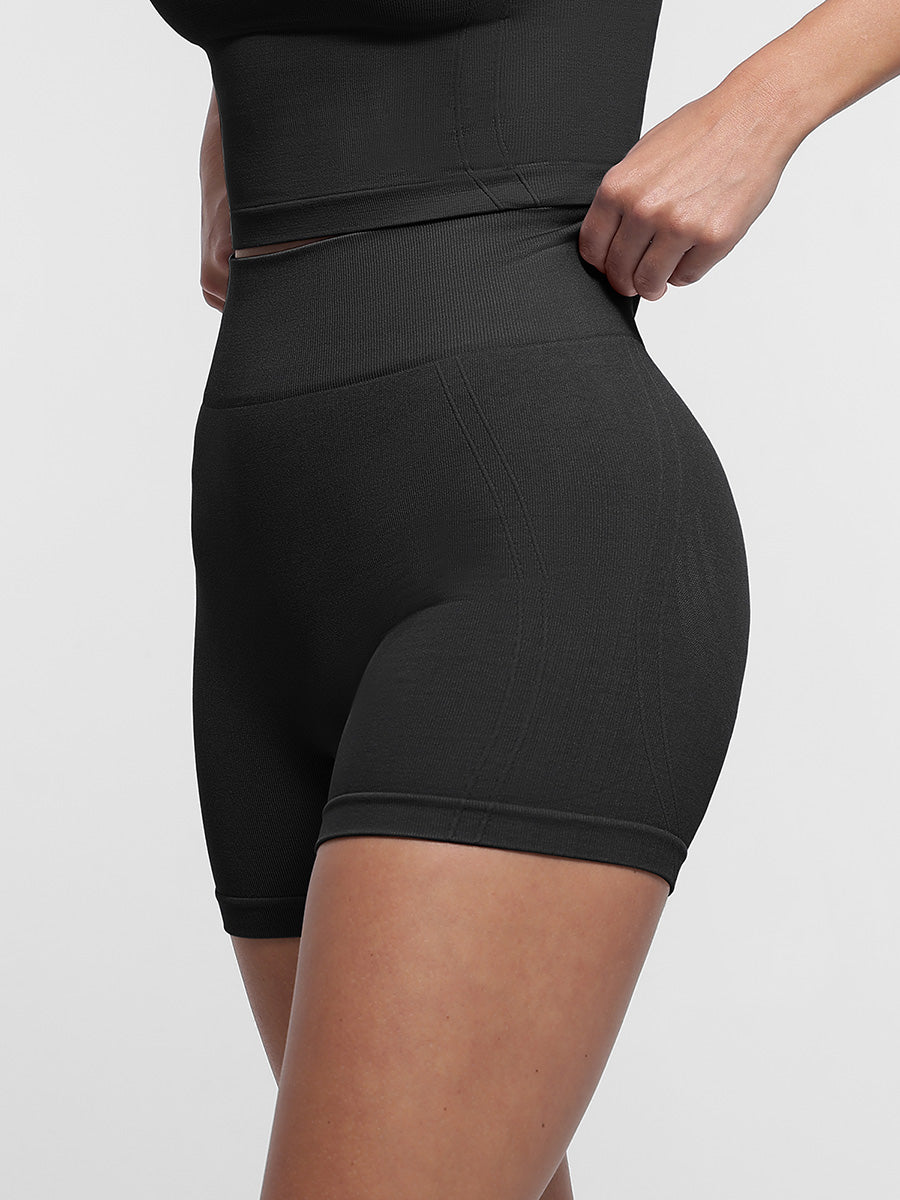 SculptiqStyles™ Seamless High-Waist Butt-Lifting Yoga Shorts