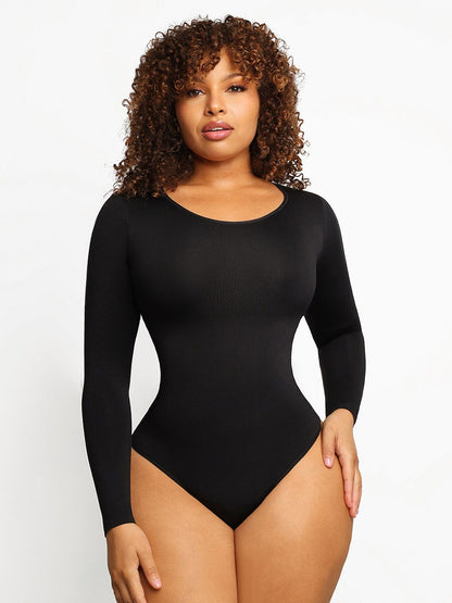 Wholesale Seamless Bodysuit Long Sleeve Slim Corset Shapewear Bodysuit