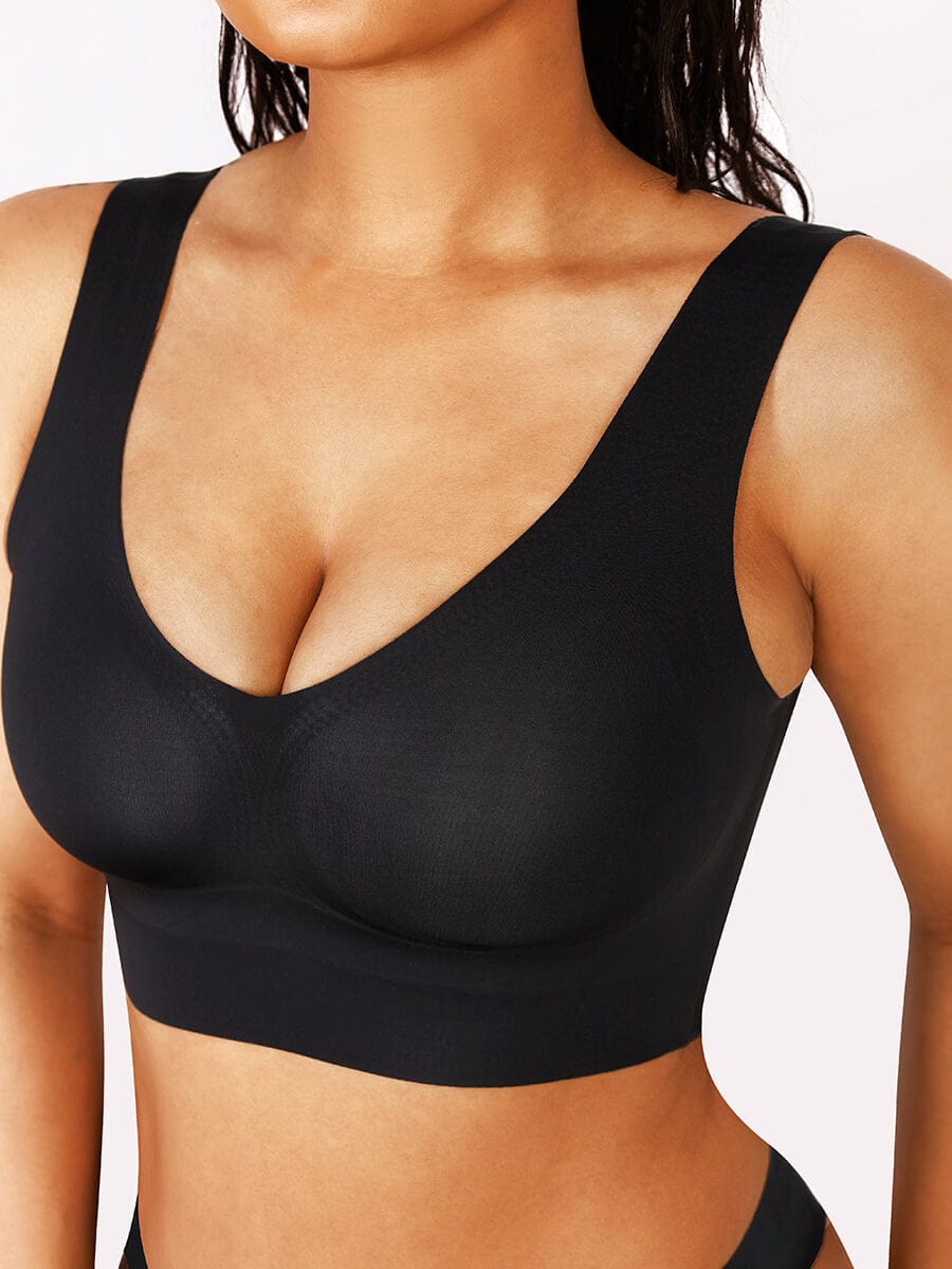 Wholesale Fitted V-Neck Seamless Bra Tank Top