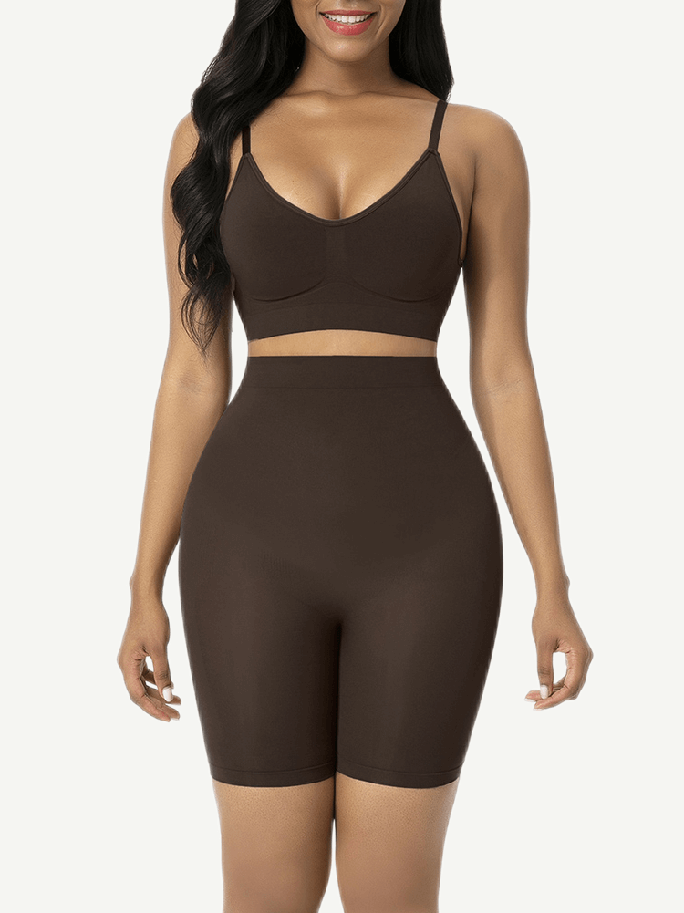 Wholesale Unbelievable Black High Waist Butt Lifter Shapewear Shorts Slimmer