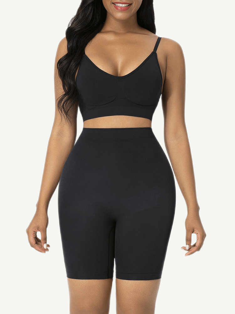 Wholesale Unbelievable Black High Waist Butt Lifter Shapewear Shorts Slimmer