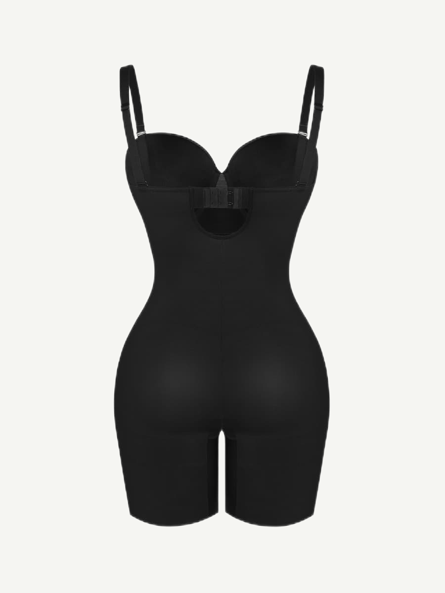 Wholesale Fancy Cupped Mid-Thigh Tummy Control Bodysuit