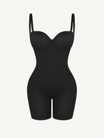 Wholesale Fancy Cupped Mid-Thigh Tummy Control Bodysuit