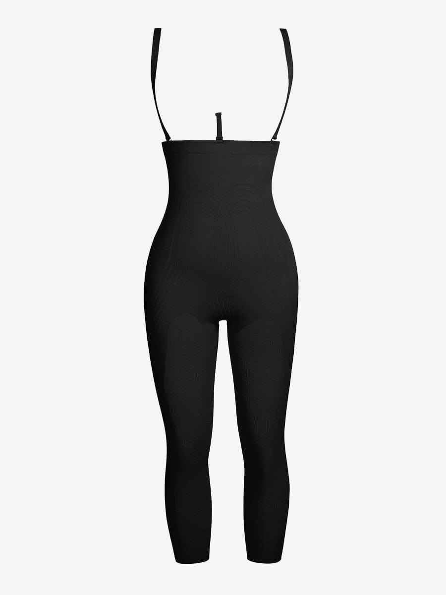 Wholesale Black Plus Size Full Body Shaper With Open Crotch Smooth Silhouette