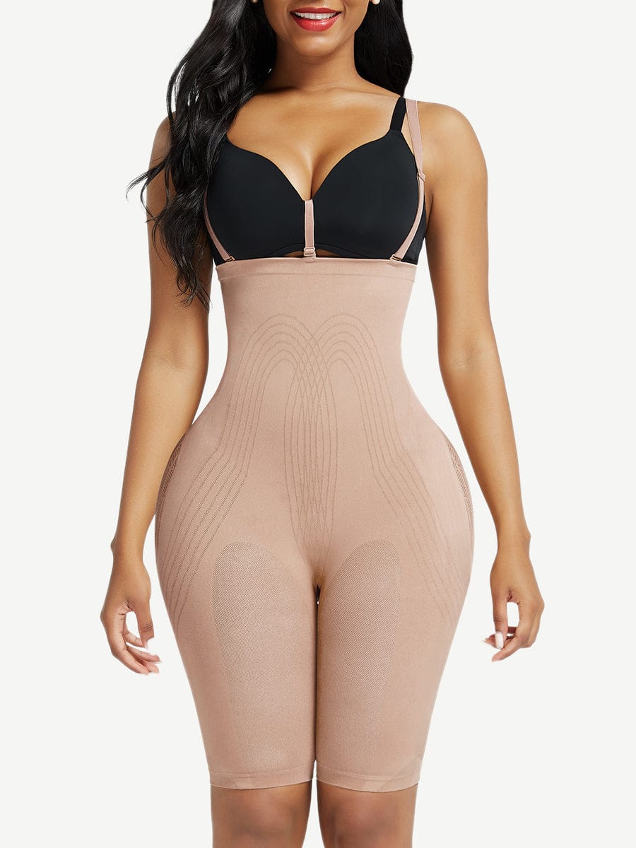 Wholesale Black Seamless Body Shapers Mesh Strap Plus Size Slim Waist