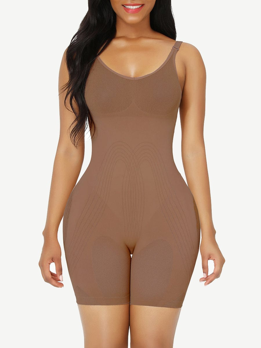 Wholesale Seamless Low Back Full Body Shapewear Mesh Waist Control