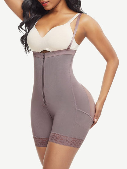 Wholesale Big Size Full Body Shaper Post-surgical Buttock Lifter Detachable Straps