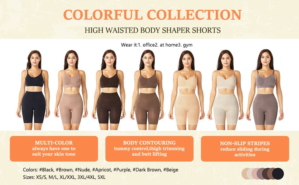 Wholesale Unbelievable Black High Waist Butt Lifter Shapewear Shorts Slimmer