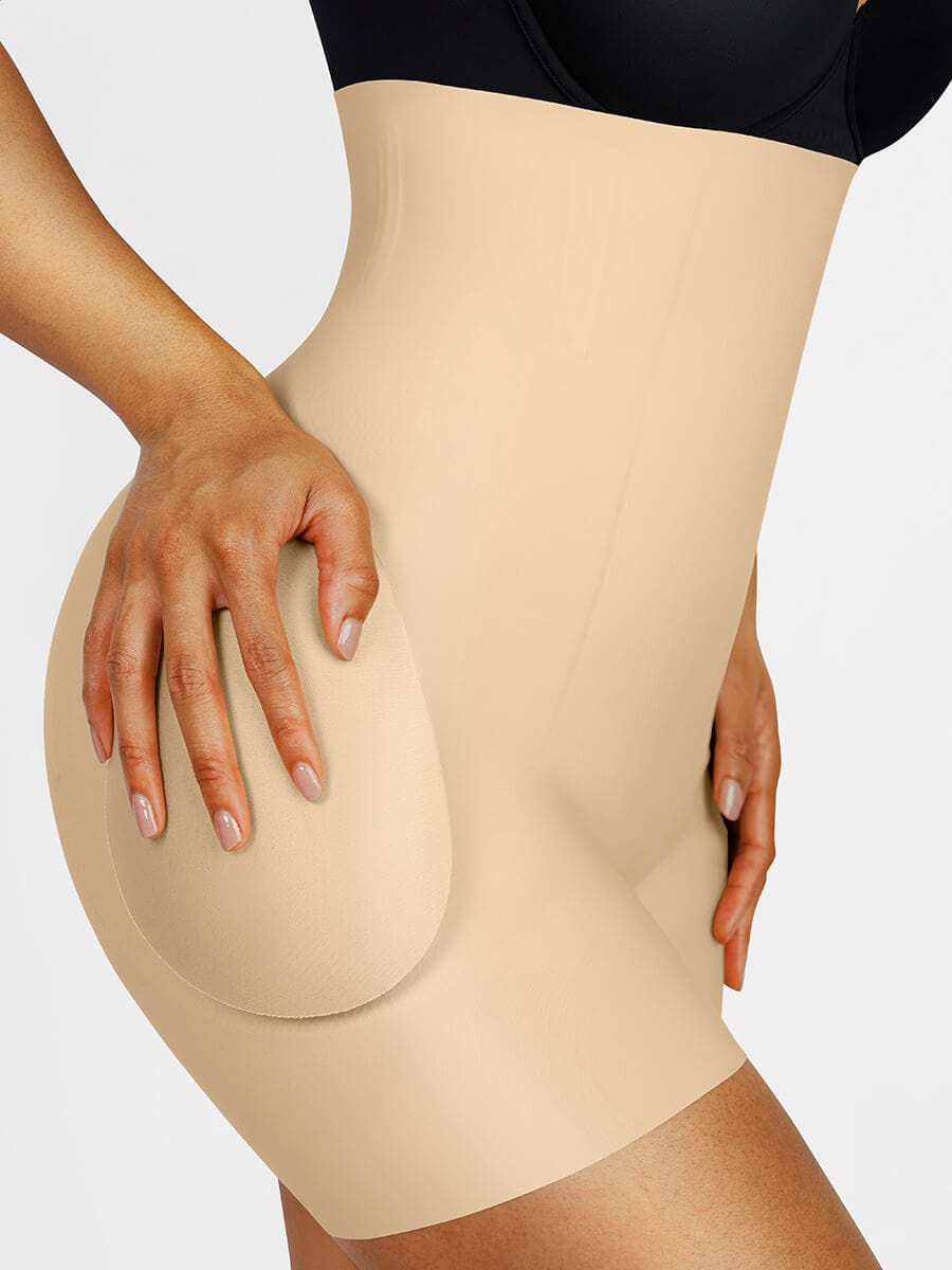 Wholesale High-waisted Butt Lifter with removable hip pads