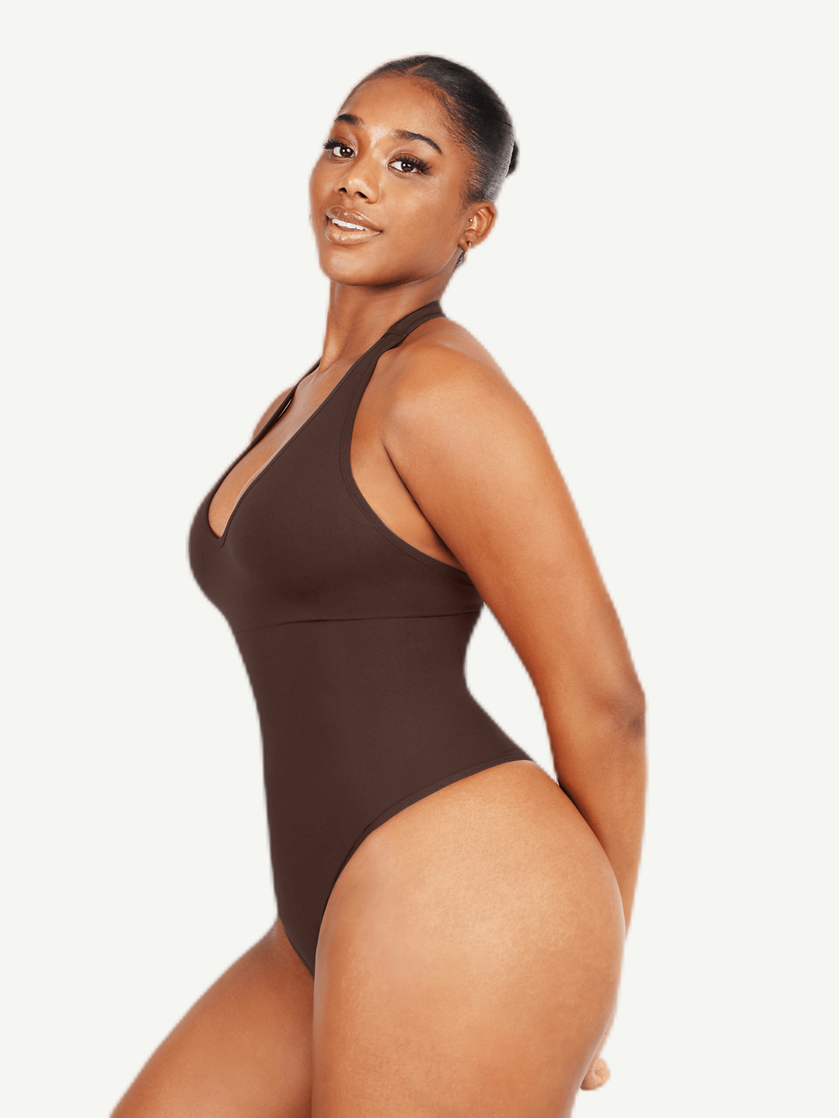 Wholesale Seamless Hanging Neck Bodysuit Shapewear