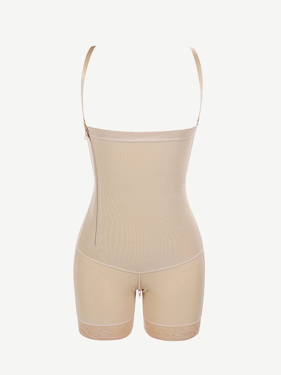 Upgrade-Wholesale Pretty Detachable Straps Side Zip Faja Body Shaper